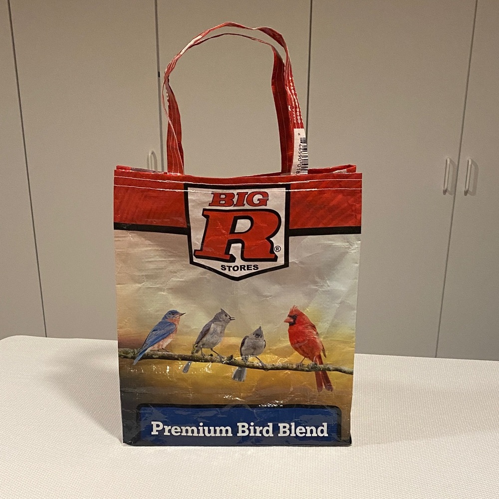 🌼3/$20🌼 Upcycled Reusable Big R Bird SeedTote Bag ♻️